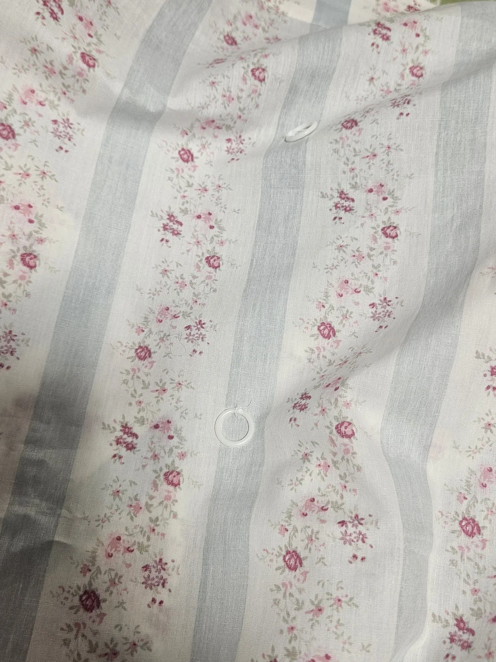 Simply Shabby Chic Balloon Curtain Valance Blue White Stripes RARE Discontinued